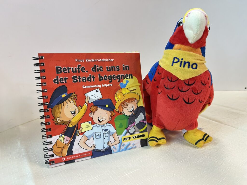 Neu: Pino Plüschpapagei + ein Band Pinos Kinderratebücher im Bundle 2 IMG 4011